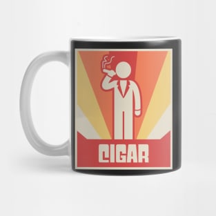 Vintage CIGAR Smoking Design Mug